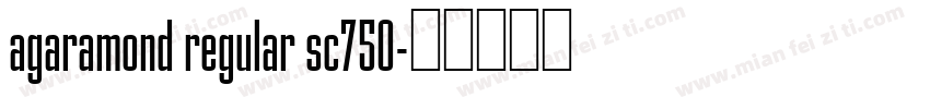agaramond regular sc750字体转换